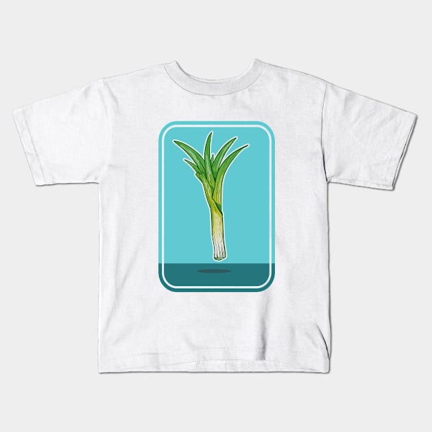 Leek vegetable plant Kids T-Shirt by mailboxdisco